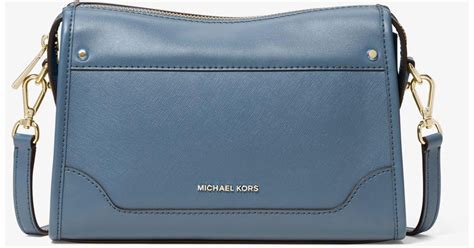 michael kors large double pouch crossbody bag|harrison large leather tote bag.